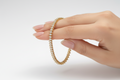 Luxury 18K Gold Plated Marquise Crystal Tennis Bracelet